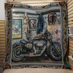 Classical Motorcylces Quilt Blanket  Quilt